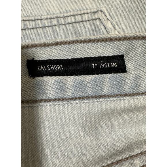 Edwin Cai Short 7" Inseam Daydream Plus Size 32 NWT Side Slits Anthropologie - Picture 10 of 11